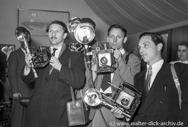 Photokina 1951 in Köln Fotografen