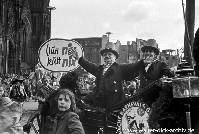 Vun nix kütt nix - Rosenmontag 1949