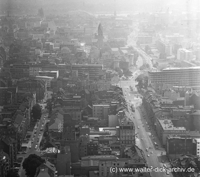 Aachener Straße und Rudolfplatz 1963