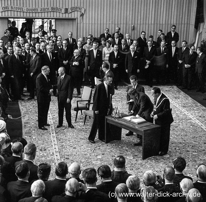 J.F. Kennedy im Kölner Rathaus 1963