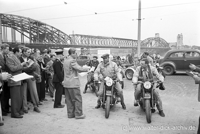 Schorsch Meier bei der Deutschlandfahrt 1950