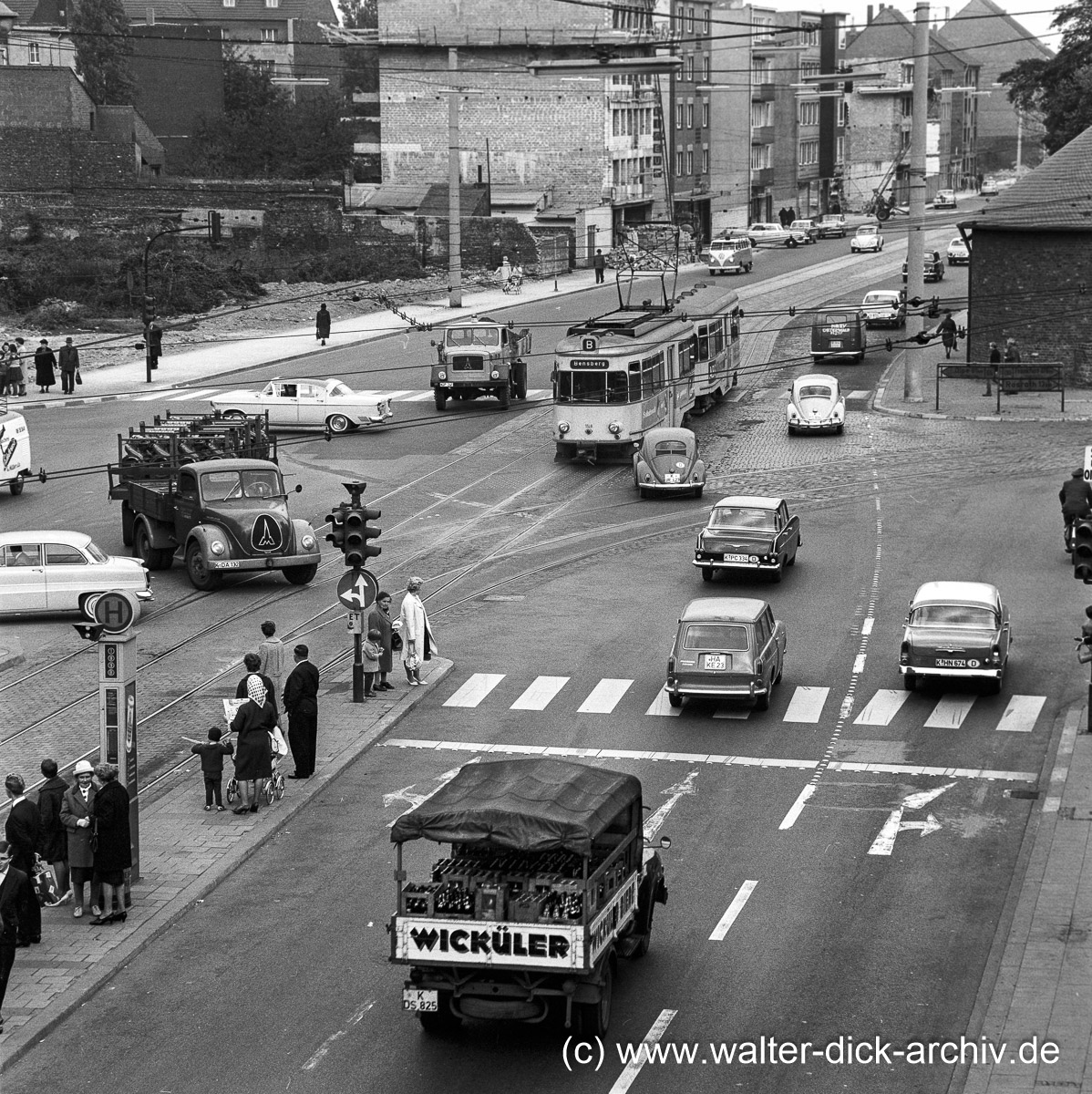 Auf der Kalker Hauptstraße 1962