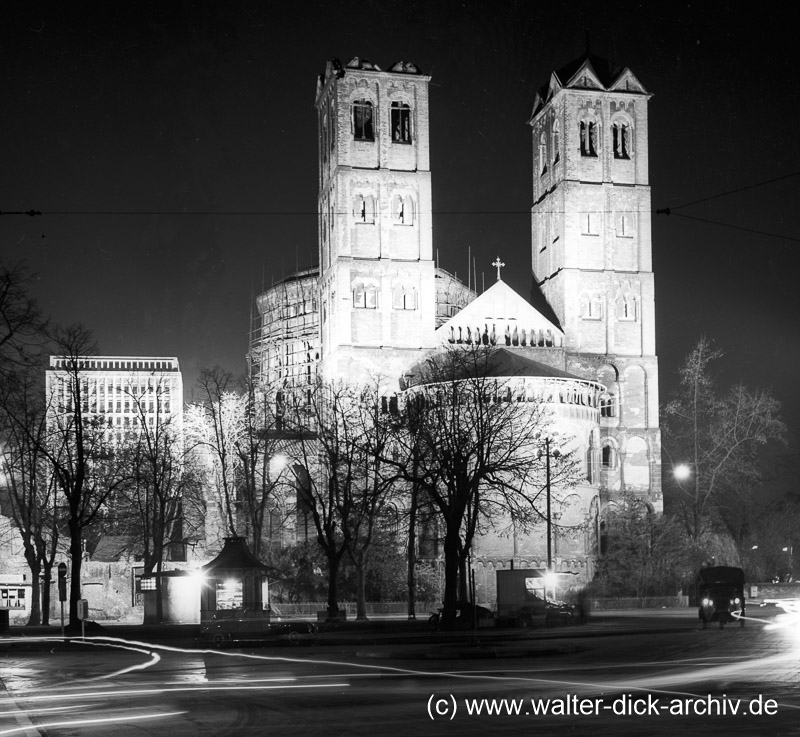 St. Gereon bei Nacht 1963