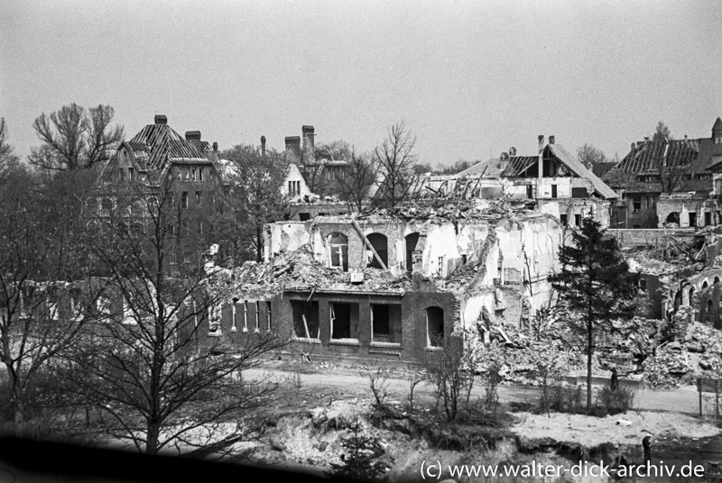 Zerstörungen in der Lindenburg