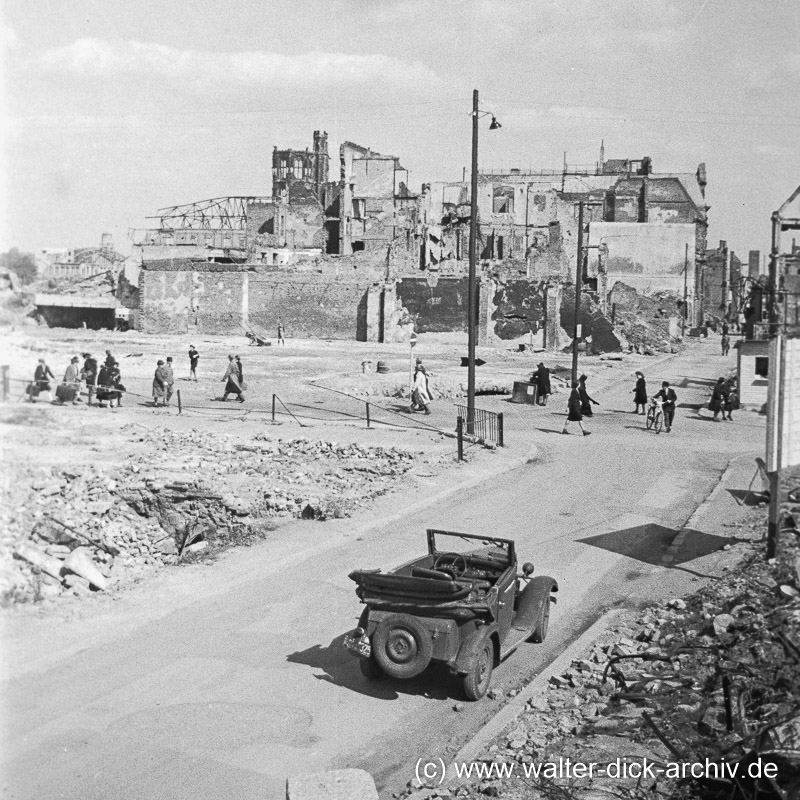 Leergeräumte Stadtlandschaft 1948