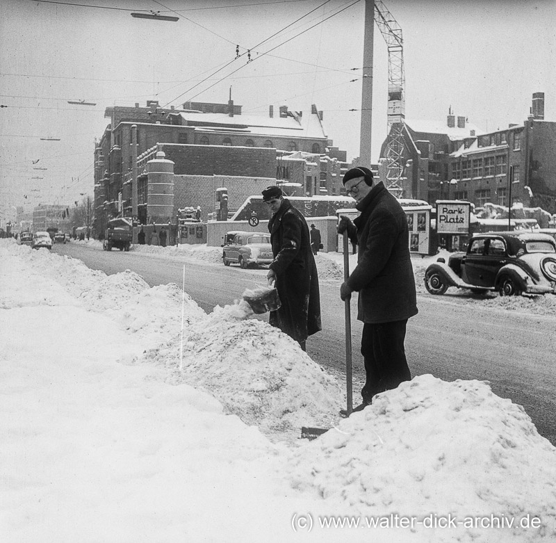 Winter mit viel Schnee 1955