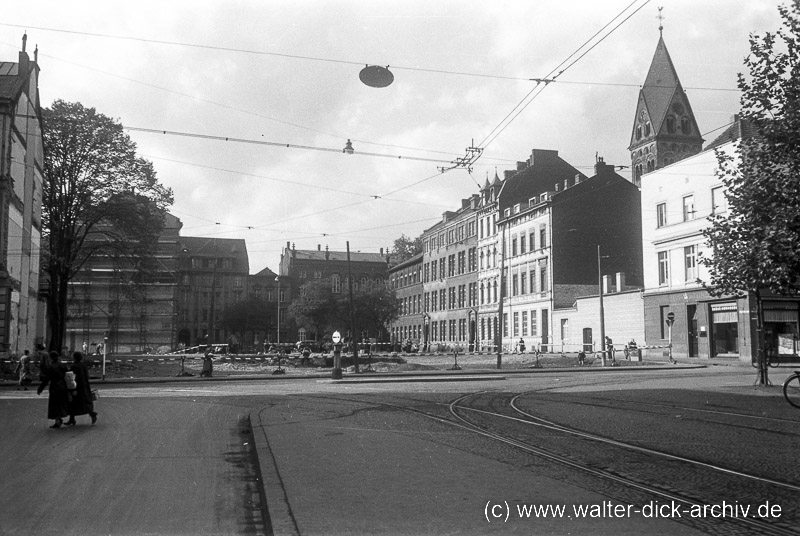 Der neue Durchbruch Richtung Rudolfplatz 1938
