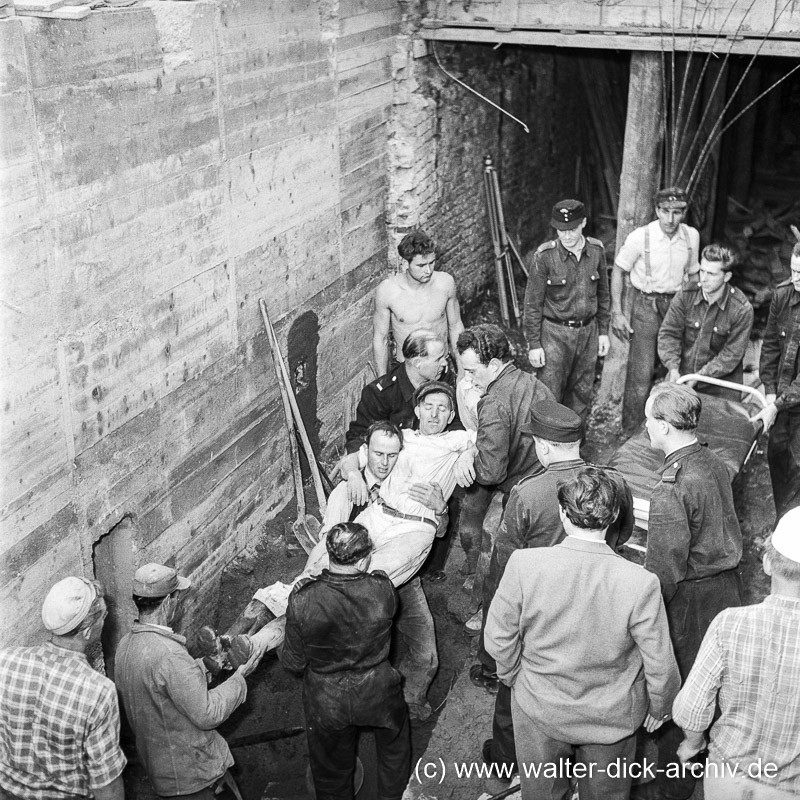 Tragischer Unfall beim Bau der Severinsbrücke 1956