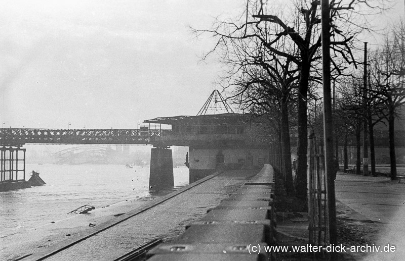 Pattonbrücke und Bastei 1948