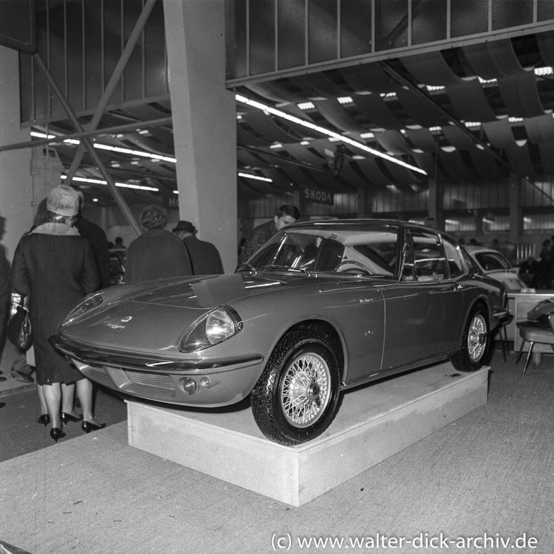 Prototyp Lotus Elan Frua auf dem Genfer Automobilsalon 1964