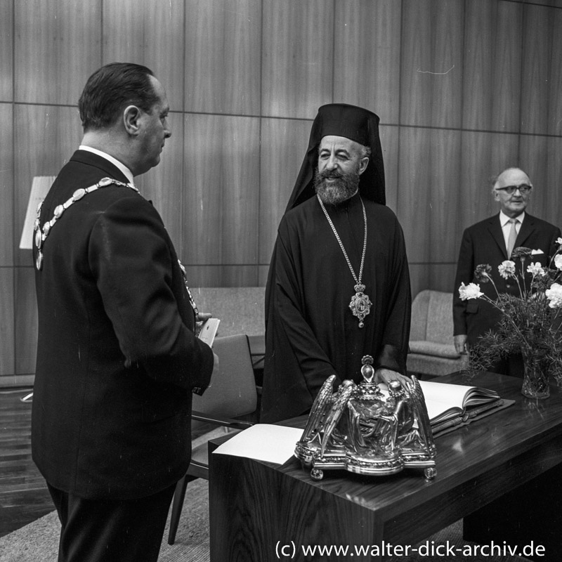 Erzbischof Makarios im Kölner Rathaus