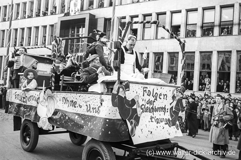 Mottowagen beim Veedelszoch 1953