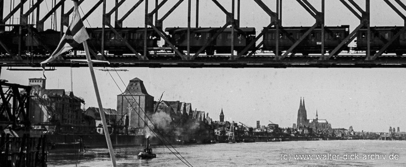 Wiederaufbau der Südbrücke 1946