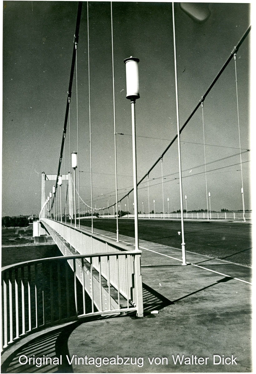 Mülheimer Brücke 1951 nach Eröffnung - Vintageabzug