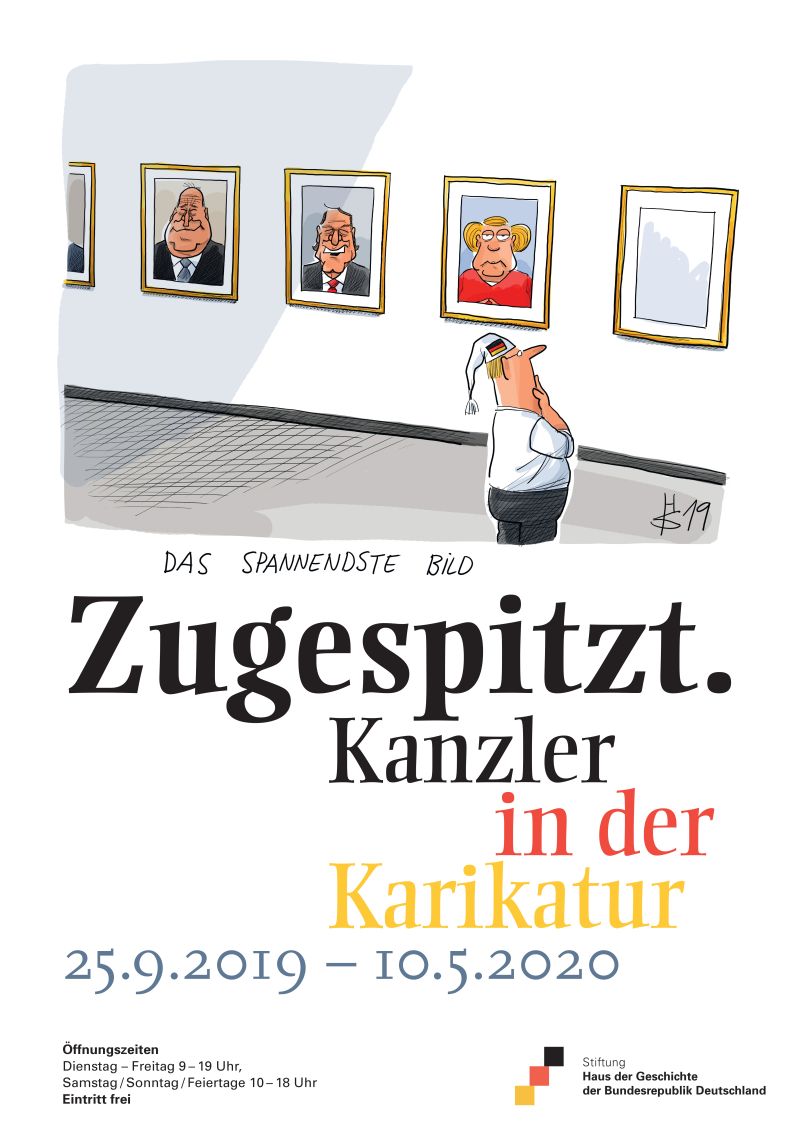 Ausstellung "Zugespitzt. Kanzler in der Karikatur" im Bonner Haus der Geschichte