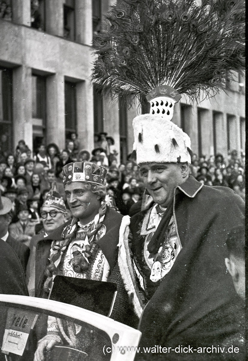 Bauer und Jungfrau bei den Veedelszöch 1950