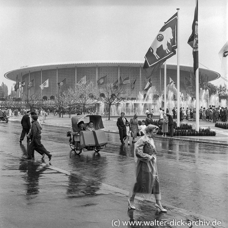 EXPO in Brüssel-amerikanischer Pavillon 1958