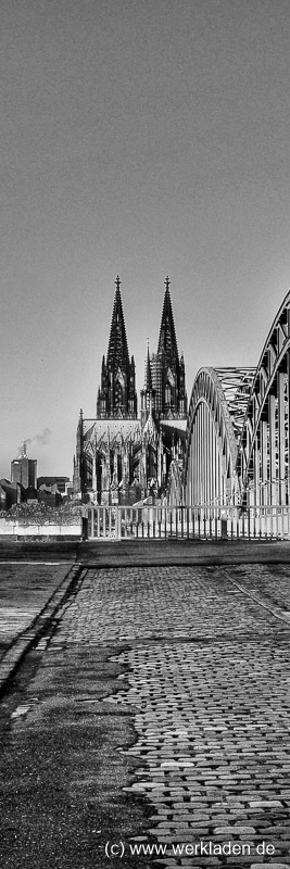 Hohenzollenrbrücke und Dom Köln Brücke Dom
