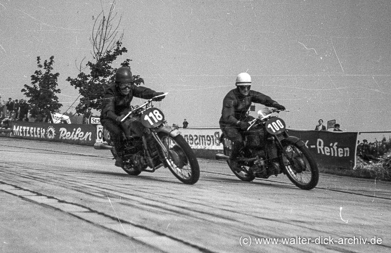 Motorradrennen auf dem Kölner Kurs 1949