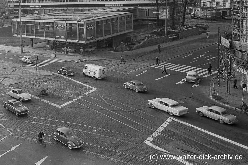 Verkehrsknotenpunkt Rudolfplatz 1963