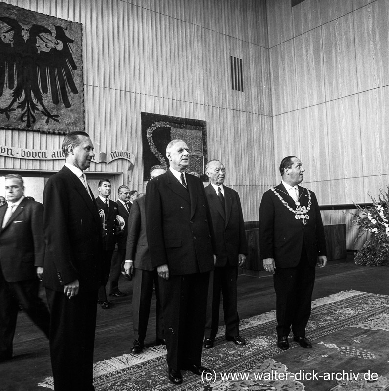 Präsident de Gaulle besucht Köln 1962