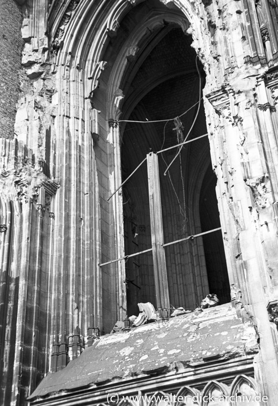 Kriegsschäden am Kölner Dom