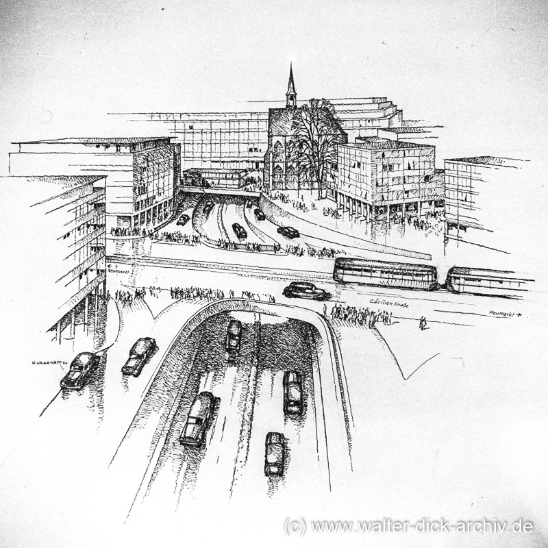 "Schöne neue Welt" Entwurf für die Nord-Süd-Fahrt 1954