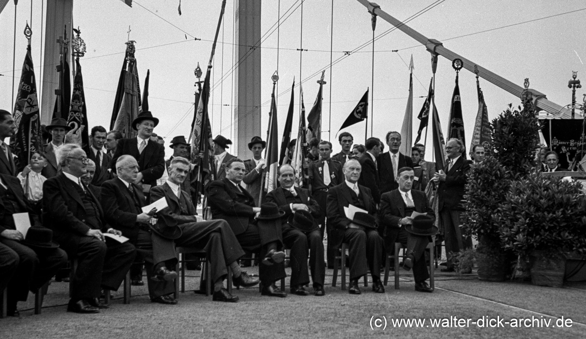 Einweihung der Mülheimer Brücke 1951