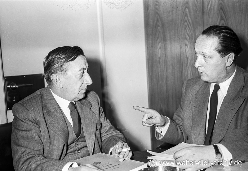 Robert Görlinger und Theo Burauen 1953