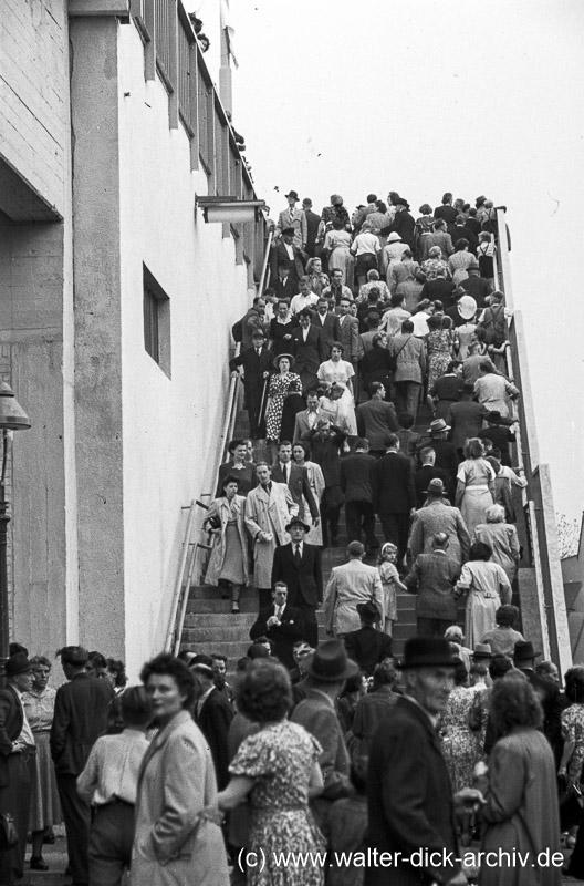 Eröffnung der Mülheimer Brücke 1951