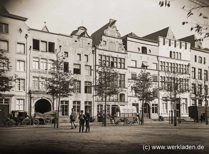 Heumarkt in Kölner Altstadt 1889