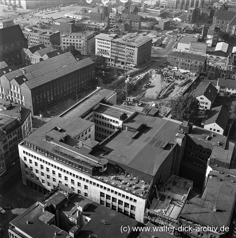 Wallrafplatz und Funkhaus 1959