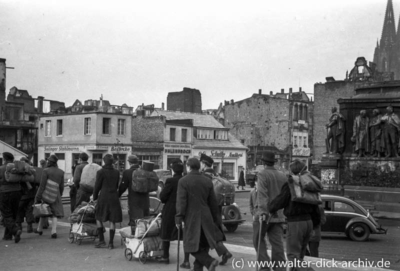 Ankunft von Flüchtlingen-1947