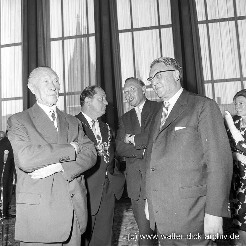 Konrad Adenauer und Franz Lemmens Besuch Adenauers 1965