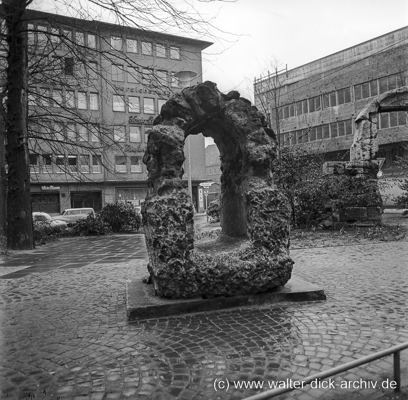 Teilstück der römischen Wasserleitung 1963