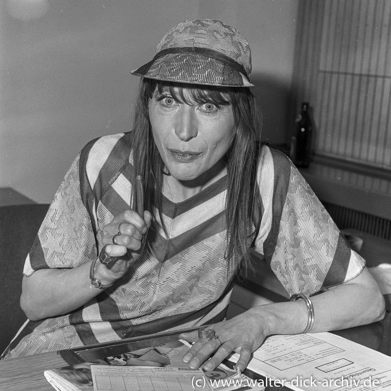 Helga Feddersen beim Lottotip 1972