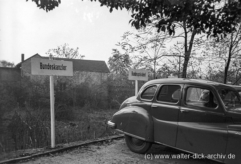 Parkplätze - auch ein Provisorium 1949
