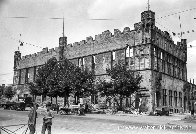 Außenansicht des Gürzenich 1949