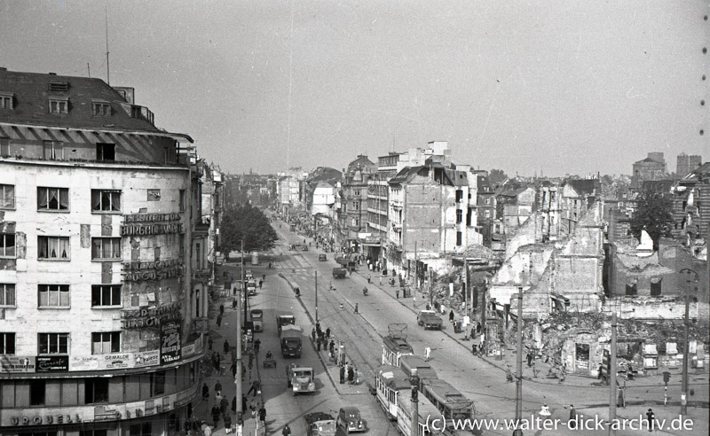 Blick vom alten Kölner Opernhaus 1946