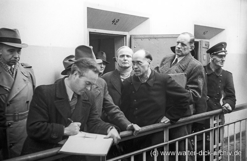 Lokaltermin in Brauweiler Hoegen Prozess 1949