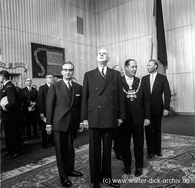 Präsident de Gaulle besucht Köln 1962
