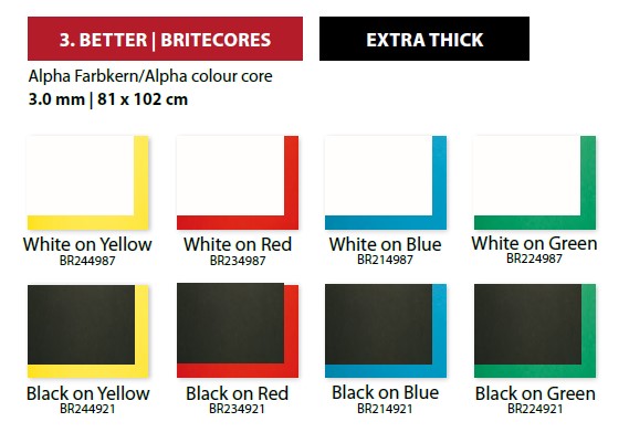 Crescent Passepartout BrideCores EXTRA THICK 81x102 cm - Alpha Farbkern