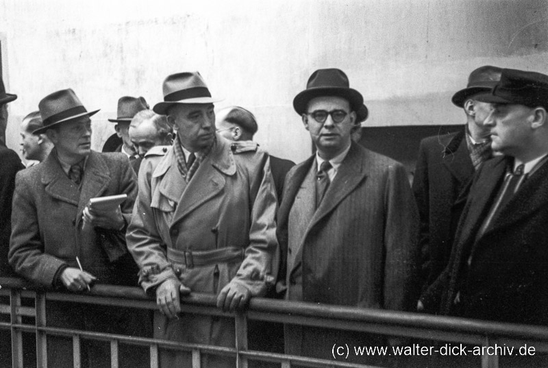 Prozessbeteiligte Lokaltermin in Brauweiler Hoegen Prozess 1949