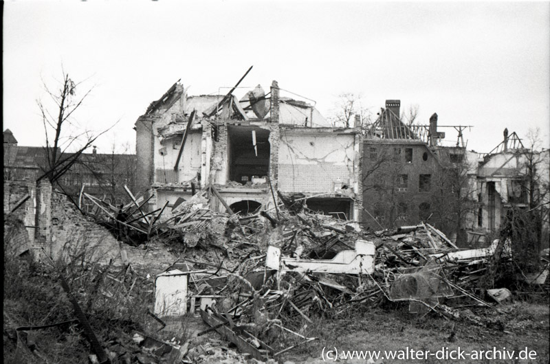 Zerstörte Häuser in Köln
