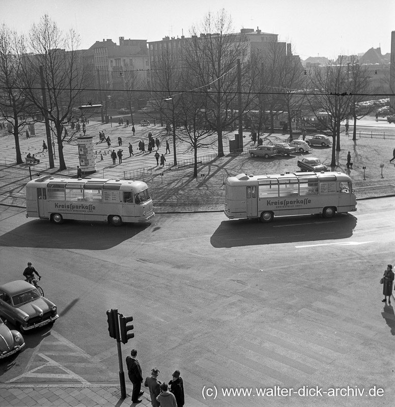 Mobile Filialen der Kreissparkasse 1964