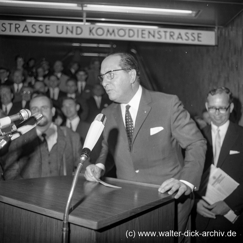 Eröffnung U-Bahnhof Dom-/Hauptbahnhof 1968