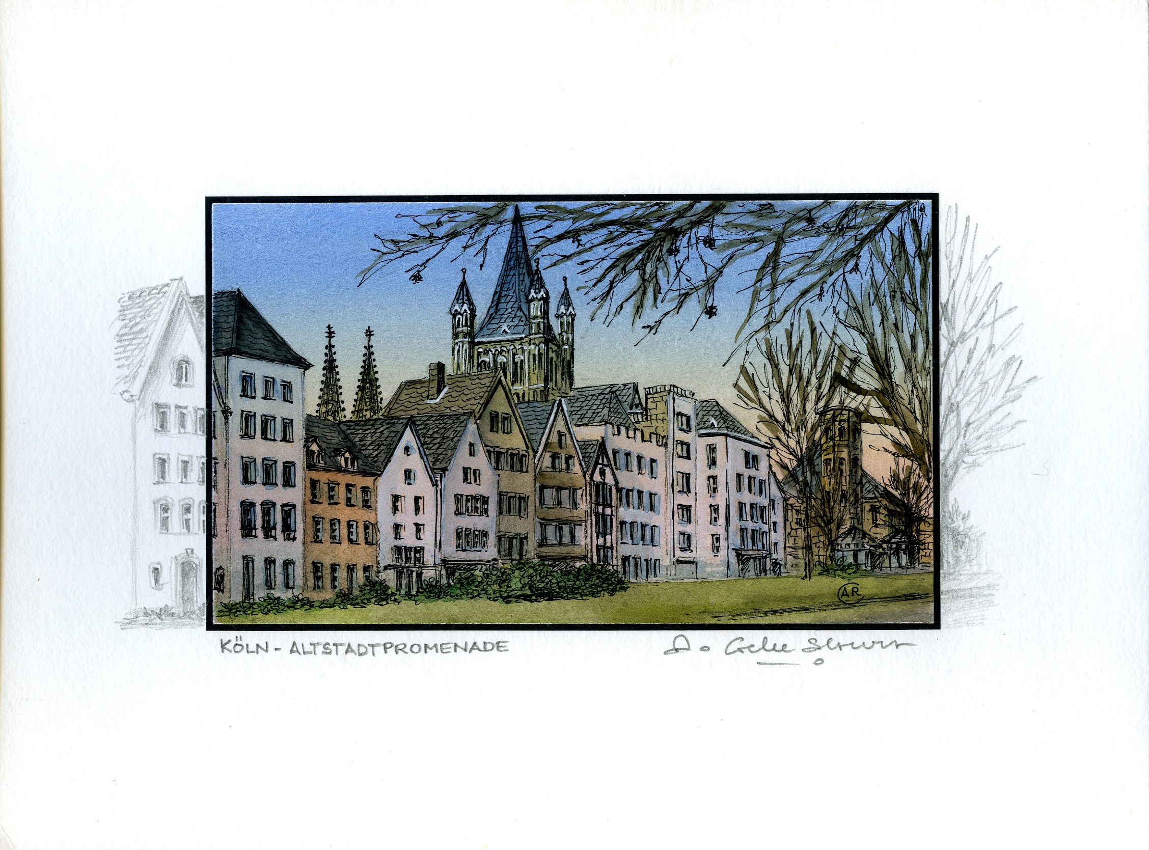 Annie Gelee-Schulz - Köln Altstadtpromenade