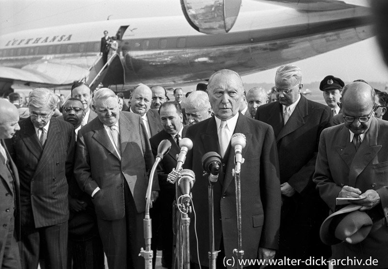 Konrad Adenauer reist nach Moskau 1955