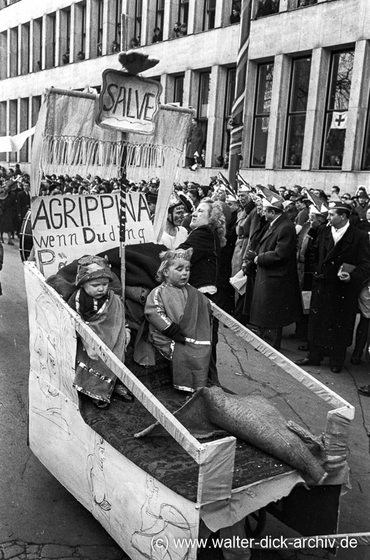 Fußgruppe beim Veedelszoch 1953