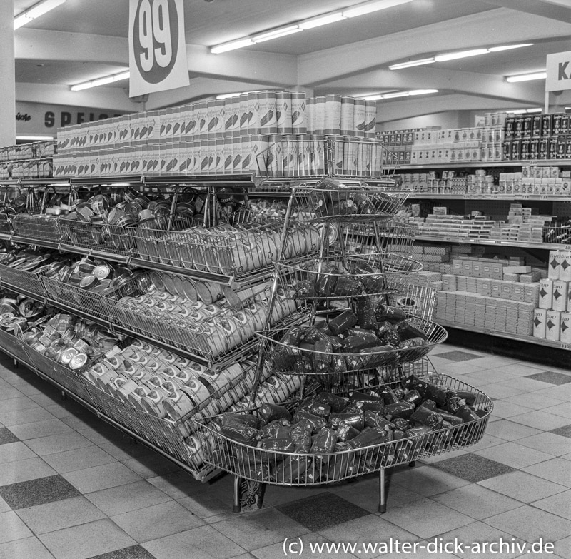 Supermarkt - Ein neues Einkaufserlebnis auch in Köln 1957